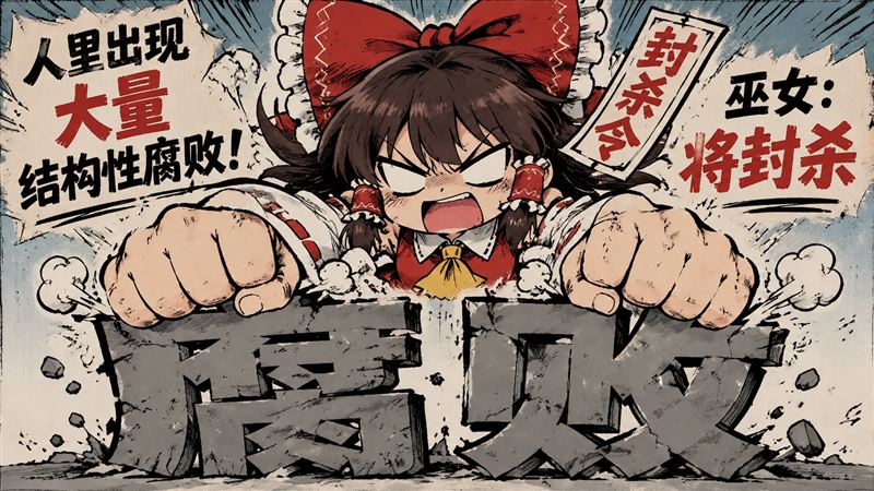 人里出现大量结构性腐败！巫女：将封杀